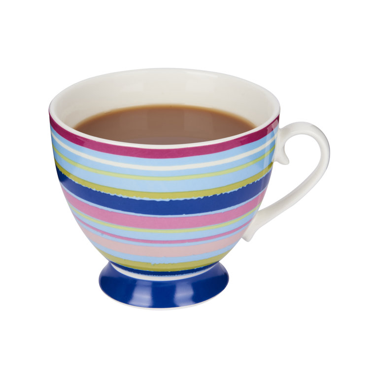 Kitchencraft Bright Stripe Bone China Mug And Reviews Uk 6217